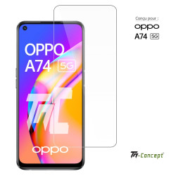 Oppo A74 5G - Verre trempé TM Concept® - Gamme Standard Premium - image couverture