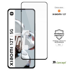 Xiaomi 12T - Verre trempé intégral Protect - Noir - TM Concept® - image couverture