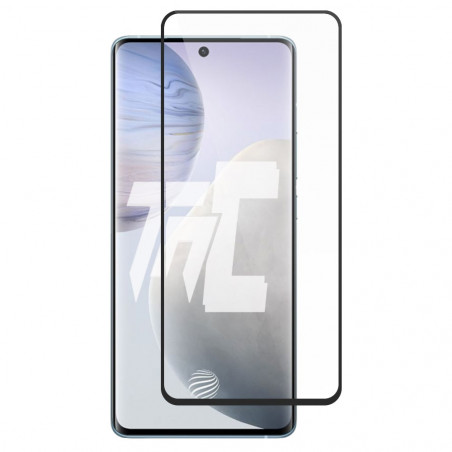 Vivo X60 - Verre trempé intégral Protect Noir - adhérence 100% nano-silicone - TM-Concept® - image principale