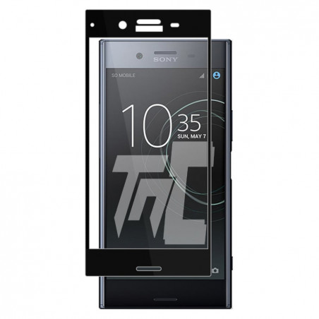 Sony Xperia XZ Premium - Verre trempé intégral avec cadre Noir - TM-Concept® - image principale