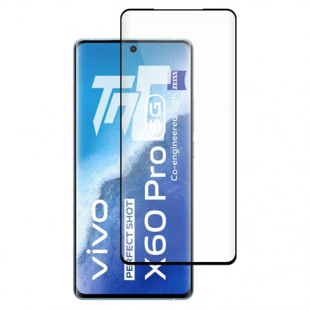 Vivo X60 Pro - Verre trempé 3D incurvé - Noir - TM-Concept® - image principale