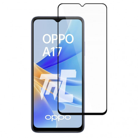 Oppo A17 - Verre trempé intégral Protect - Noir - TM-Concept® - image principale
