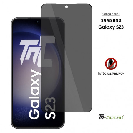Samsung Galaxy S23 - Verre trempé Anti-Espions - Intégral Privacy - TM Concept® - image couverture