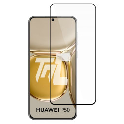 Huawei P50 - Verre trempé intégral Protect - Noir - TM Concept® - image principale