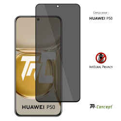 Huawei P50 - Verre trempé Anti-Espions - Intégral Privacy - TM Concept® - image couverture