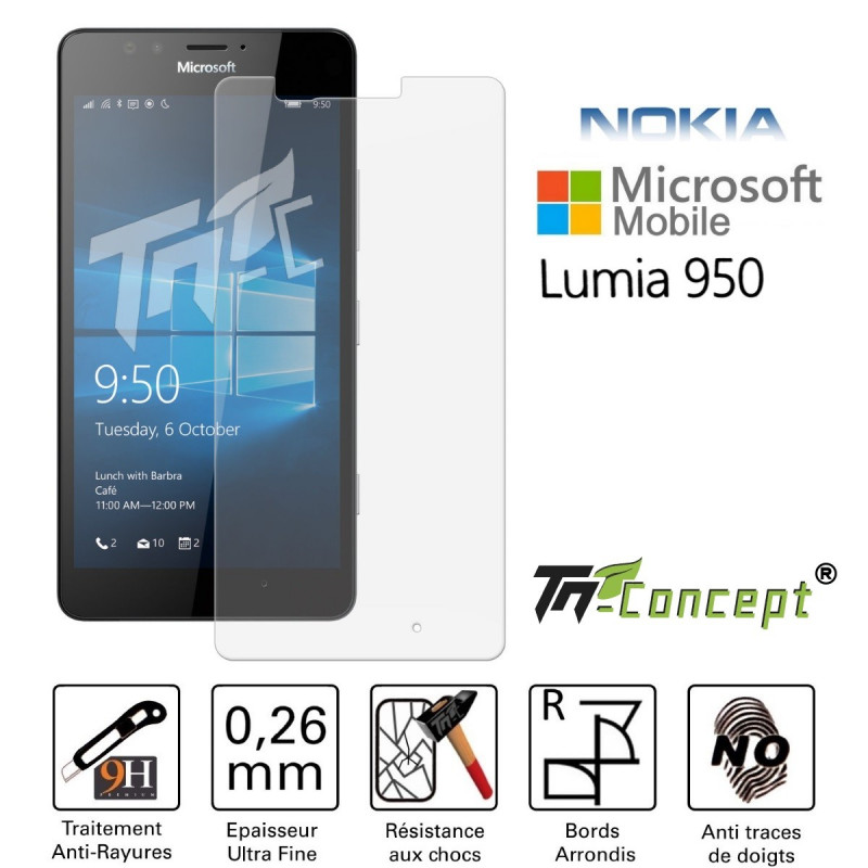 Microsoft Lumia 950 - Vitre de Protection Crystal - TM Concept®