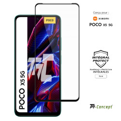 Xiaomi Poco X5 - Verre trempé intégral Protect - Noir - TM Concept® - image couverture