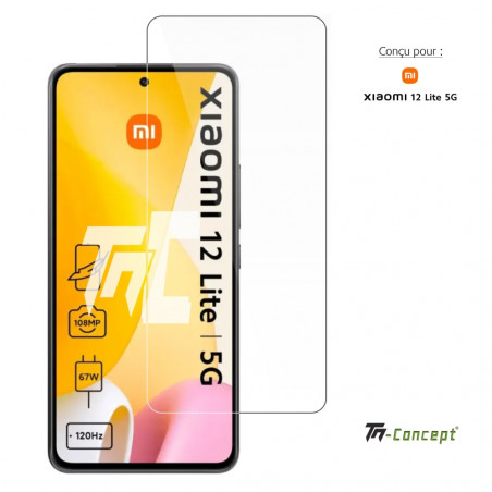 Xiaomi 12 Lite - Verre trempé TM Concept® - Gamme Standard Premium - image couverture Xiaomi 12 Lite - Verre trempé TM Concept® - Gamme Standard Premium - image couverture