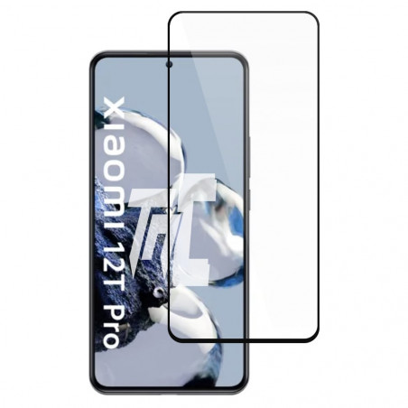 Xiaomi 12T Pro - Verre trempé intégral Protect - Noir - TM-Concept® - image principale