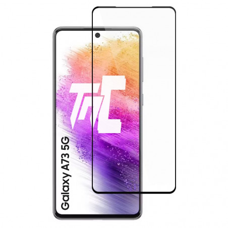 Samsung Galaxy A73 5G - Verre trempé intégral Protect - Noir - TM-Concept® - image principale