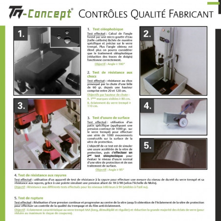 OnePlus 11 5G - Verre trempé 3D Privacy (teinté anti-espion) - TM-Concept® - Contrôles Qualité et tests