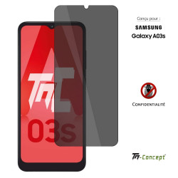 Samsung Galaxy A03s - Verre trempé Anti-Espions - TM Concept® - image couverture