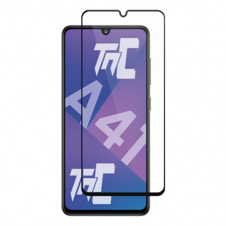 Samsung Galaxy A41 - Verre trempé intégral Protect Noir - adhérence 100% nano-silicone - TM-Concept® - image principale