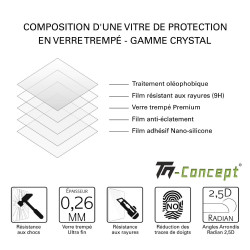 Samsung Galaxy Xcover 3 - Verre trempé TM Concept® - Gamme Crystal - composition verre trempé