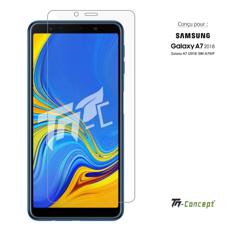 Samsung Galaxy A7 (2018) - Verre trempé TM Concept® - Gamme Crystal - image couverture