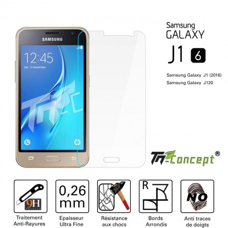 Samsung Galaxy J1 (2016) - Vitre de Protection Crystal - TM Concept®
