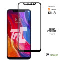 Xiaomi Mi 8 - Vitre protection intégrale - verre trempé avec cadre Noir - TM-Concept®