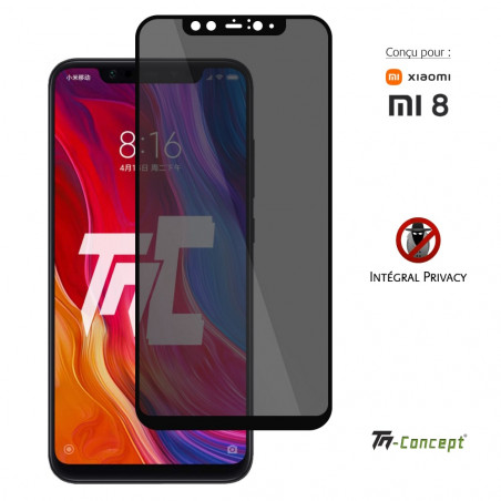 Xiaomi Mi 8 - Verre trempé Anti-Espions - Intégral Privacy - TM Concept® - image couverture Xiaomi Mi 8 - Verre trempé Anti-Espions - Intégral Privacy - TM Concept® - image couverture