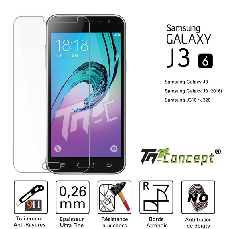 Samsung J3 (2016) - Vitre de Protection Crystal - TM Concept®