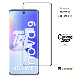 Huawei Nova 9 - Verre trempé 3D incurvé - Noir - TM Concept® - image couverture