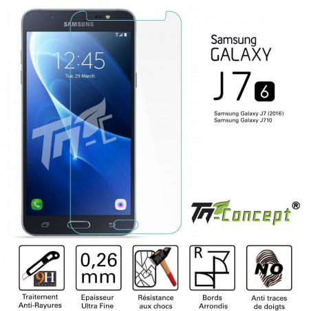 Samsung Galaxy J7 (2016) - Vitre de Protection Crystal - TM Concept®