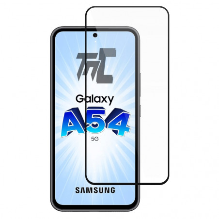 Samsung Galaxy A54 5G - Verre trempé intégral Protect - Noir - TM-Concept® - image principale