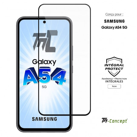 Verre trempé protection intégrale pour Samsung Galaxy A54 TM Concept®