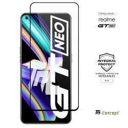 Realme GT Neo - Verre trempé intégral Protect - Noir - TM Concept® - image couverture