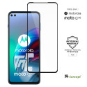 Motorola Moto G100 - Verre trempé intégral Protect - Noir - TM-Concept®