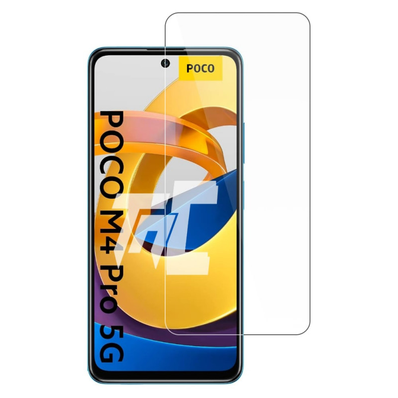 Pack Coque Silicone + Verre Trempé Pour Poco M4 Pro 5G - Transparent, Angles Renforcés - Little Boutik