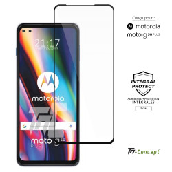 Motorola Moto G 5G Plus - Verre trempé intégral Protect - Noir - TM Concept® - image couverture