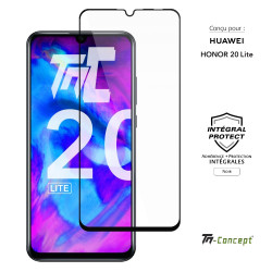 Huawei Honor 20 Lite - Verre trempé intégral Protect - Noir - TM Concept® - image couverture
