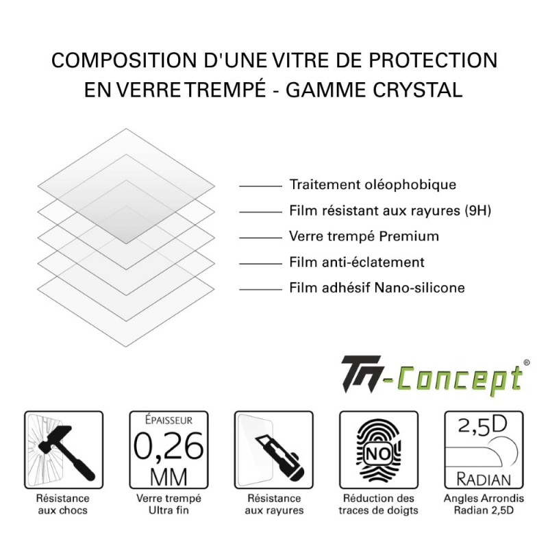 Protection écran Verre Trempé Pour Honor 70 / 70 Lite / 90 / 90 Lite - Transparent - 2 Pièces