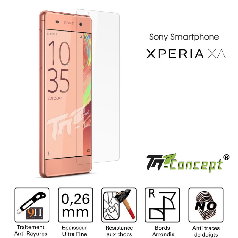Sony Xperia XA - Vitre de Protection Crystal - TM Concept®