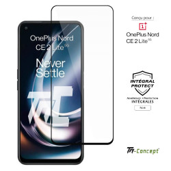 OnePlus Nord CE 2 Lite 5G - Verre trempé intégral Protect - Noir - TM Concept® - image couverture