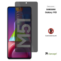 Samsung Galaxy M51 - Verre trempé Anti-Espions - TM Concept® - image couverture
