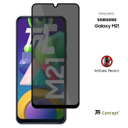 Samsung Galaxy M21 - Verre trempé Anti-Espions - Intégral Privacy - TM Concept® - image couverture
