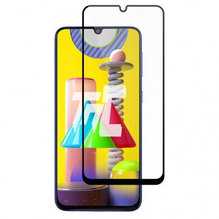 Samsung Galaxy M31 - Verre trempé intégral Protect - Noir - TM-Concept® - image principale