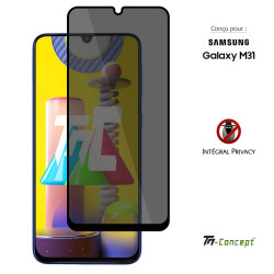 Samsung Galaxy M31 - Verre trempé Anti-Espions - Intégral Privacy - TM Concept® - image couverture