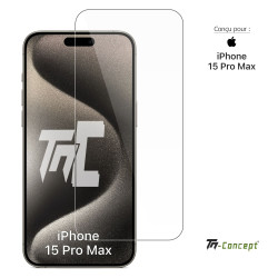 Apple iPhone 15 Pro Max - Verre trempé TM Concept® - Gamme Standard Premium - image couverture