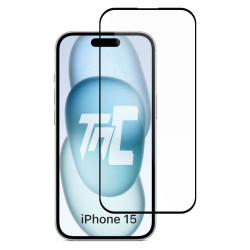 Apple iPhone 15 - Verre trempé intégral Protect - Noir - TM Concept® - image principale