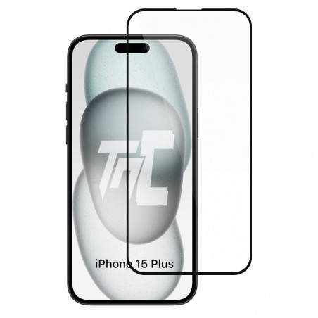 Apple iPhone 15 Plus - Verre trempé intégral Protect - Noir - TM-Concept® - image principale