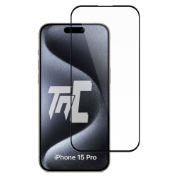 Apple iPhone 15 Pro - Verre trempé intégral Protect - Noir - TM Concept® - image principale