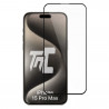 Apple iPhone 15 Pro Max - Verre trempé intégral Protect - Noir - TM Concept® - image principale