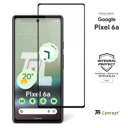 Google Pixel 6A - Verre trempé intégral Protect - Noir - TM Concept® - image couverture