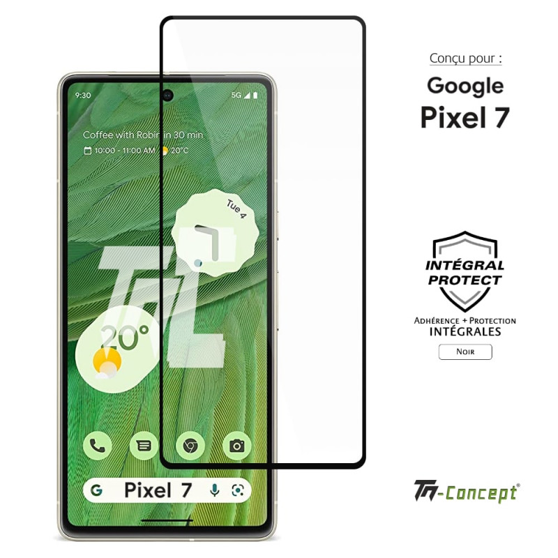 Vetro Temperato TM Concept Total Protect Per Huawei P10 – Nero, Copertura Integrale, Bordo Colorato, Spesso 0,26 Mm