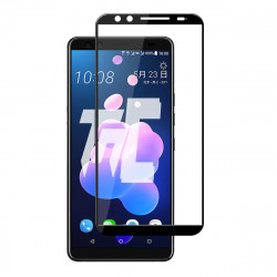 HTC U12+ Vitre protection intégrale - verre trempé avec cadre Noir - TM Concept® - image principale