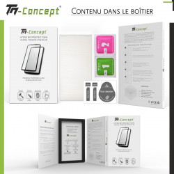 HTC U12+ Vitre protection intégrale - verre trempé avec cadre Noir - TM Concept® - contenu dans le boitier