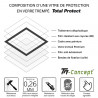 HTC U12+ Vitre protection intégrale - verre trempé avec cadre Noir - TM Concept® - composition du verre trempé