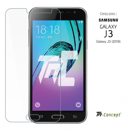 Samsung Galaxy J3 (2016) - Verre trempé TM Concept® - Gamme Standard Premium - image couverture